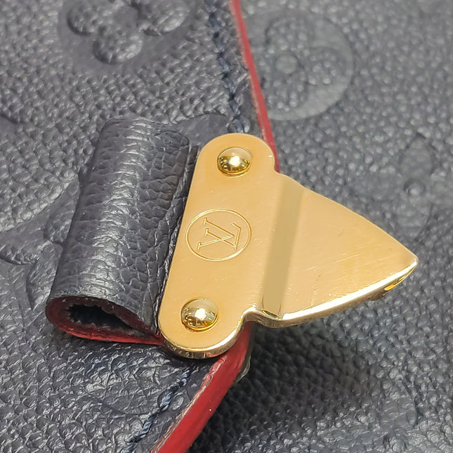 Louis Vuitton Pochette Métis Monogram Empreinte Leather Navy