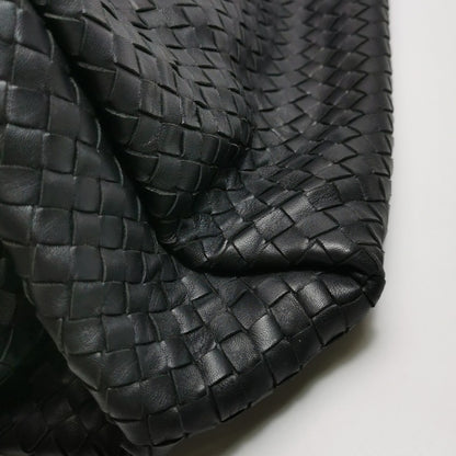 Bottega Veneta Parachute Shoulder Bag Intrecciato Black 30cm