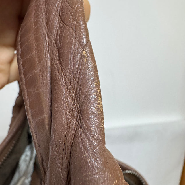 Bottega Veneta Intrecciato Hobo Bag Medium Brown Lambskin leather 40cm