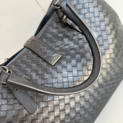 Bottega Veneta Roma Large Intrecciato Nappa Leather Black 35cm