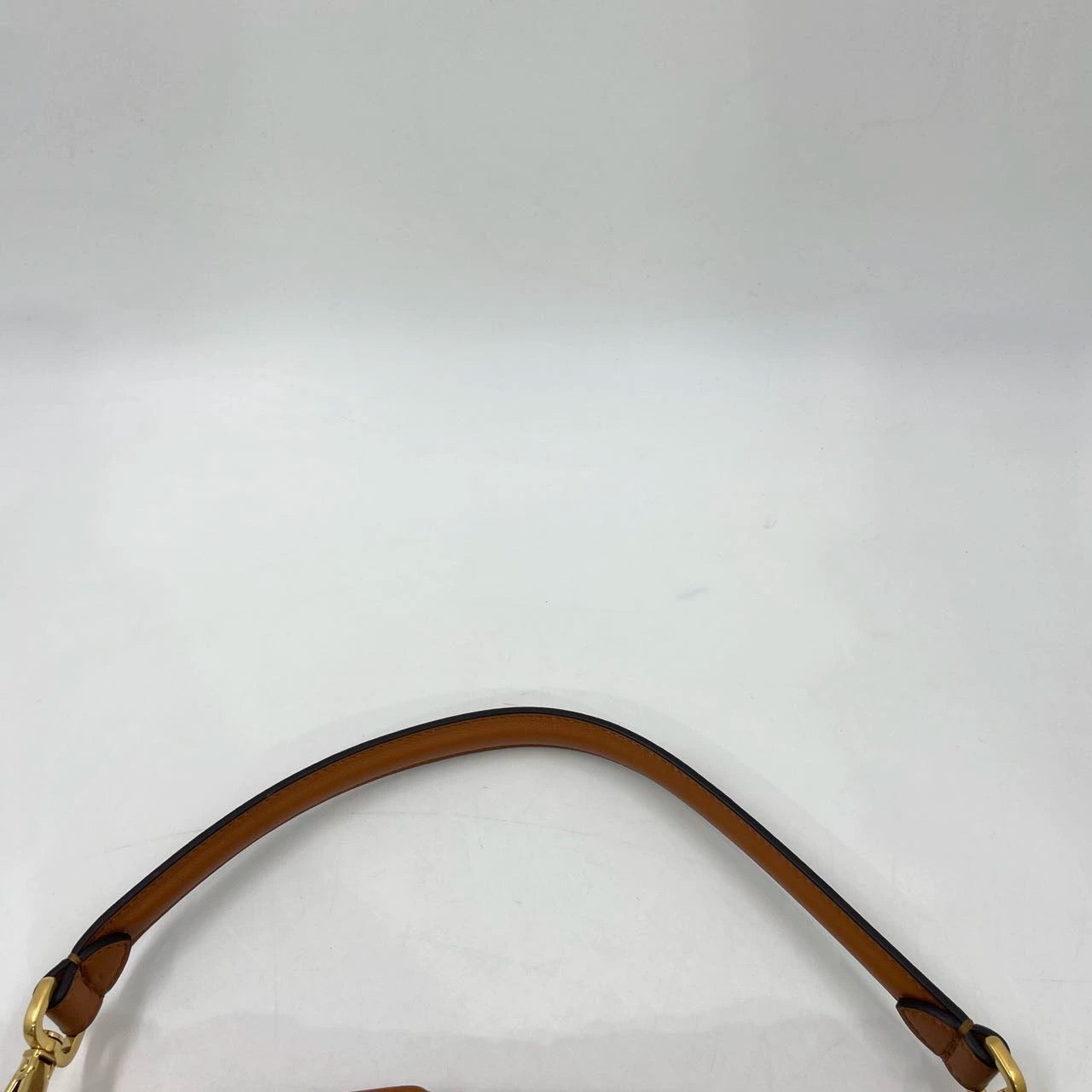 Fendi Baguette Caramel Tan Brown Lambskin Leather Crossbody Bag Medium