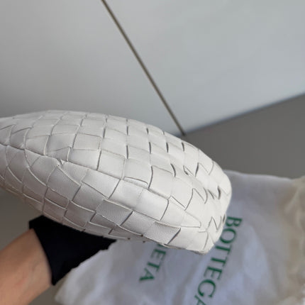 Bottega Veneta Jodie Mini White Leather Gold Hardware