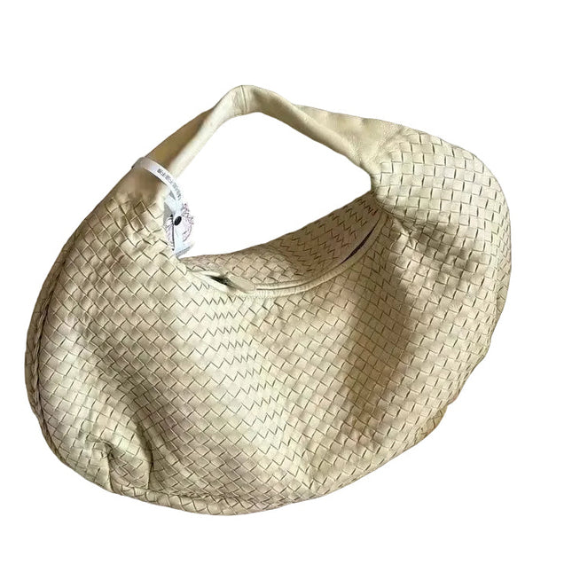 Bottega Veneta Belly Hobo Intrecciato Pale Yellow Large 50cm-Luxbags