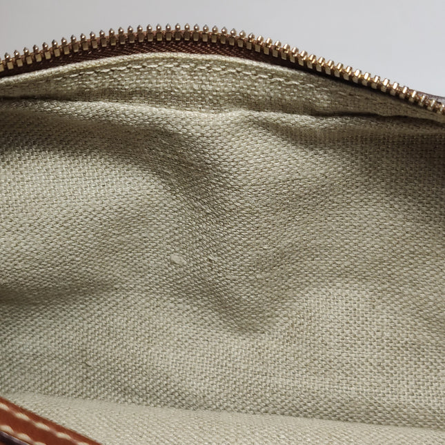 Gucci Bamboo Amalfi Hobo Horsebit Shoulder Bag Brown Leather