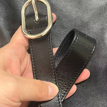 Gucci Jackie 1961 Large Black Calfskin Leather With Long Strap