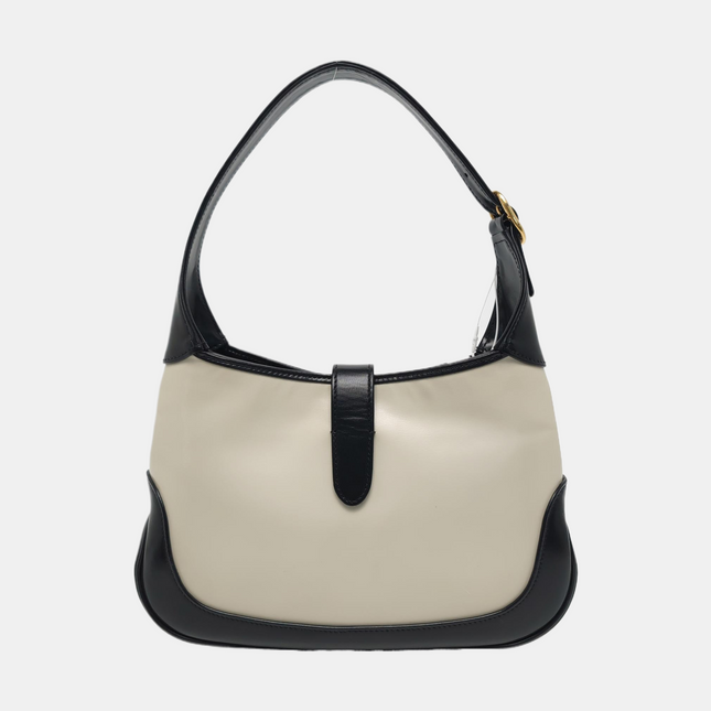 Gucci Jackie 1961 Small Black and White Leather Bag