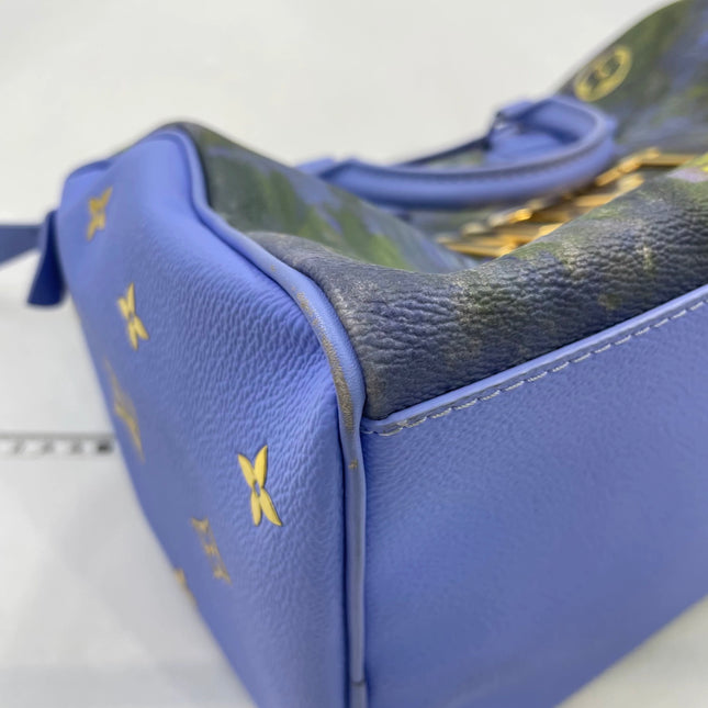 Louis Vuitton x Jeff Koons Speedy 30 Monet Water Lilies Top Handle Bag