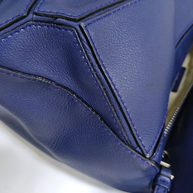 Loewe Puzzle Small Navy Calfskin leather bag