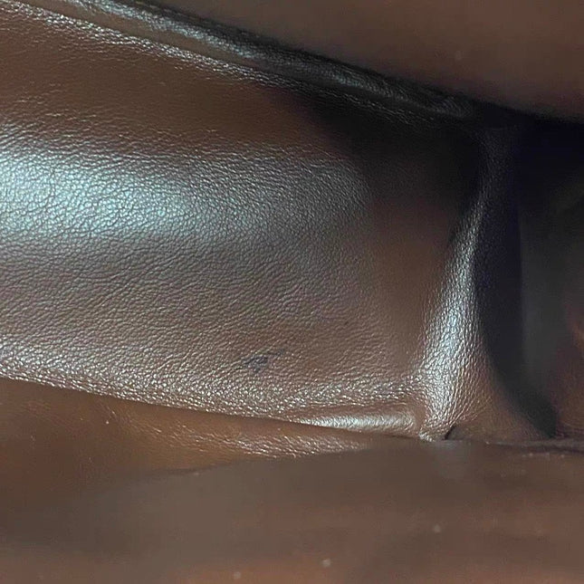 Chanel Classic Flap Maxi Chocolate Brown Lambskin Leather Single Flap Silver Hardware