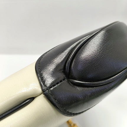 Gucci Jackie 1961 Small Black and White Leather Bag