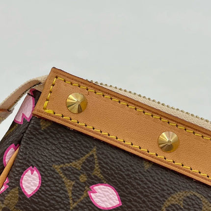 Louis Vuitton x Takashi Murakami Cherry Blossom on Brown Monogram Pochette Accessoire