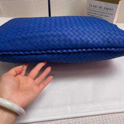 Bottega Veneta Hobo Bag Lambskin leather Royal Blue Medium 45cm