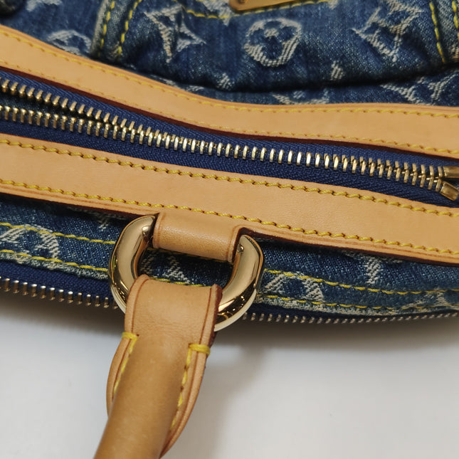 Louis Vuitton Blue Denim Neo Speedy Boston Bag