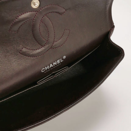 Chanel Timeless Classic Flap Medium Purple Lambskin Leather Silver Hardware 2011-2012