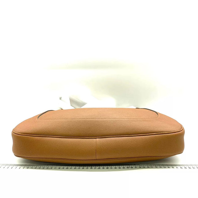 Sac porté épaule large Gucci Jackie 1961 camel avec bandoulière
