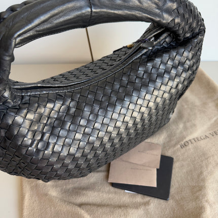 Bottega Veneta Belly Hobo Intrecciato Black Nappa Leather Small 40cm