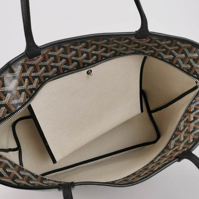 Goyard Artois GM Large Black French Bulldog Reinforced Corners and Zipper