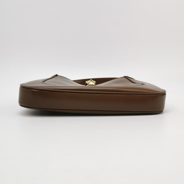Gucci Jackie 1961 Small Brown Smooth Leather Bag