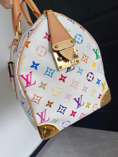 Louis Vuitton x Takashi Murakami Speedy 40 White Multicolor