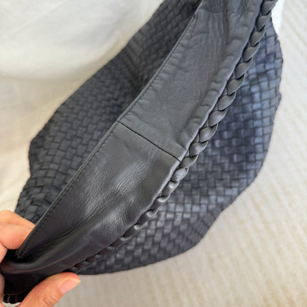 Bottega Veneta Veneta Hobo Midnight Navy Leather Bag Maxi 50cm