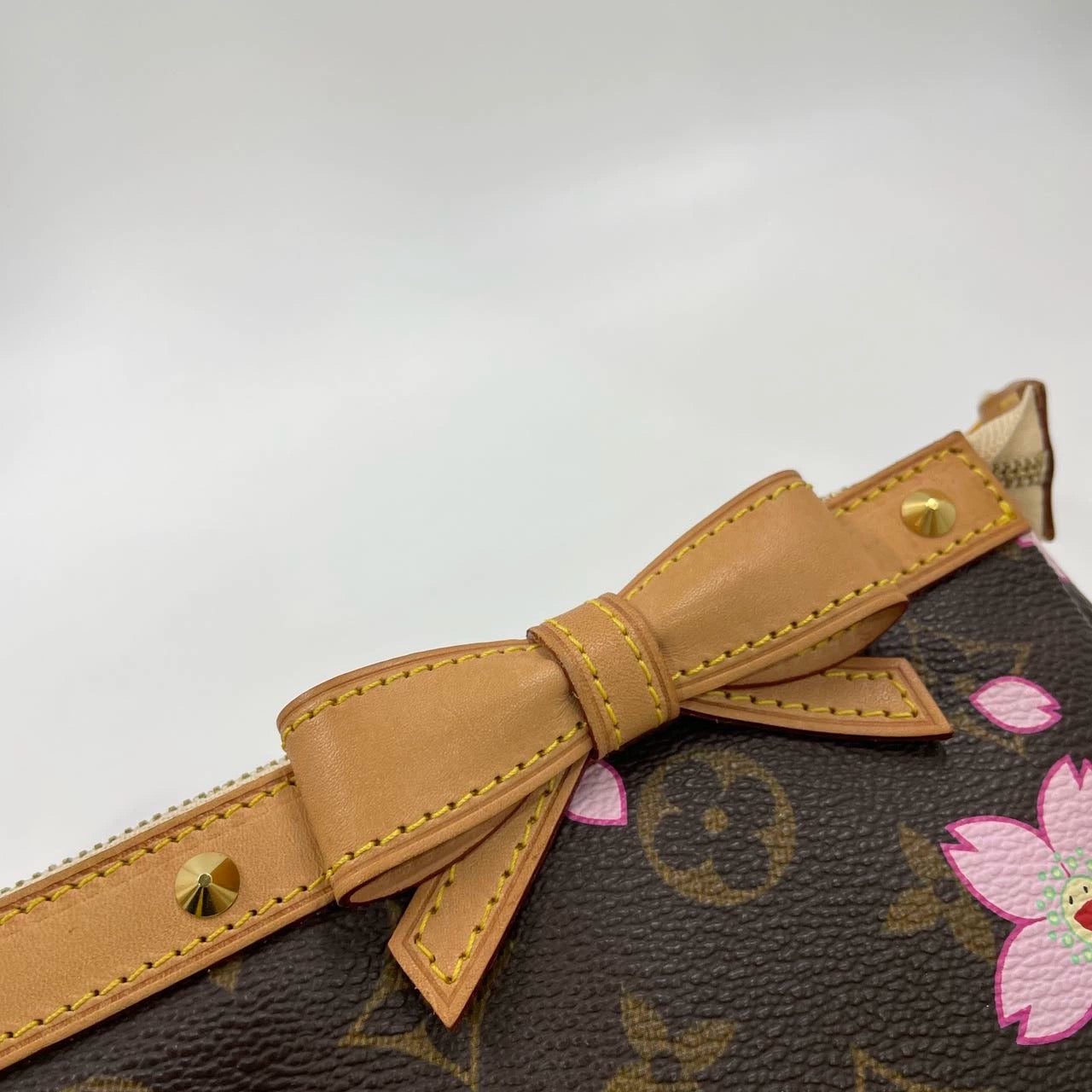 Louis Vuitton x Takashi Murakami Cherry Blossom on Brown Monogram Pochette Accessoire