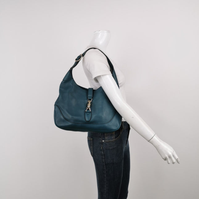 Sold Gucci Jackie 1961 Soft Navy Leather Bag Medium