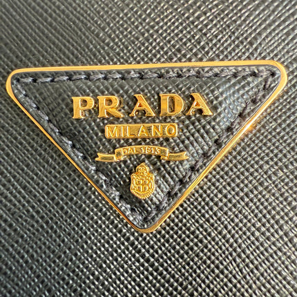 Prada Galleria Saffiano Leather Large Black with Strap