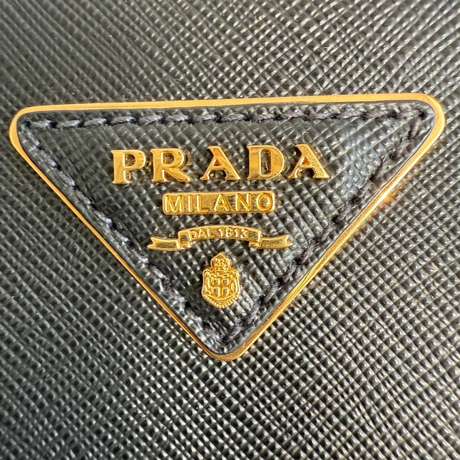 Prada Galleria Saffiano Leather Large Black with Strap