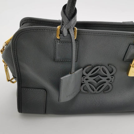Sold Loewe Amazona 29 in Grey Lambskin Leather