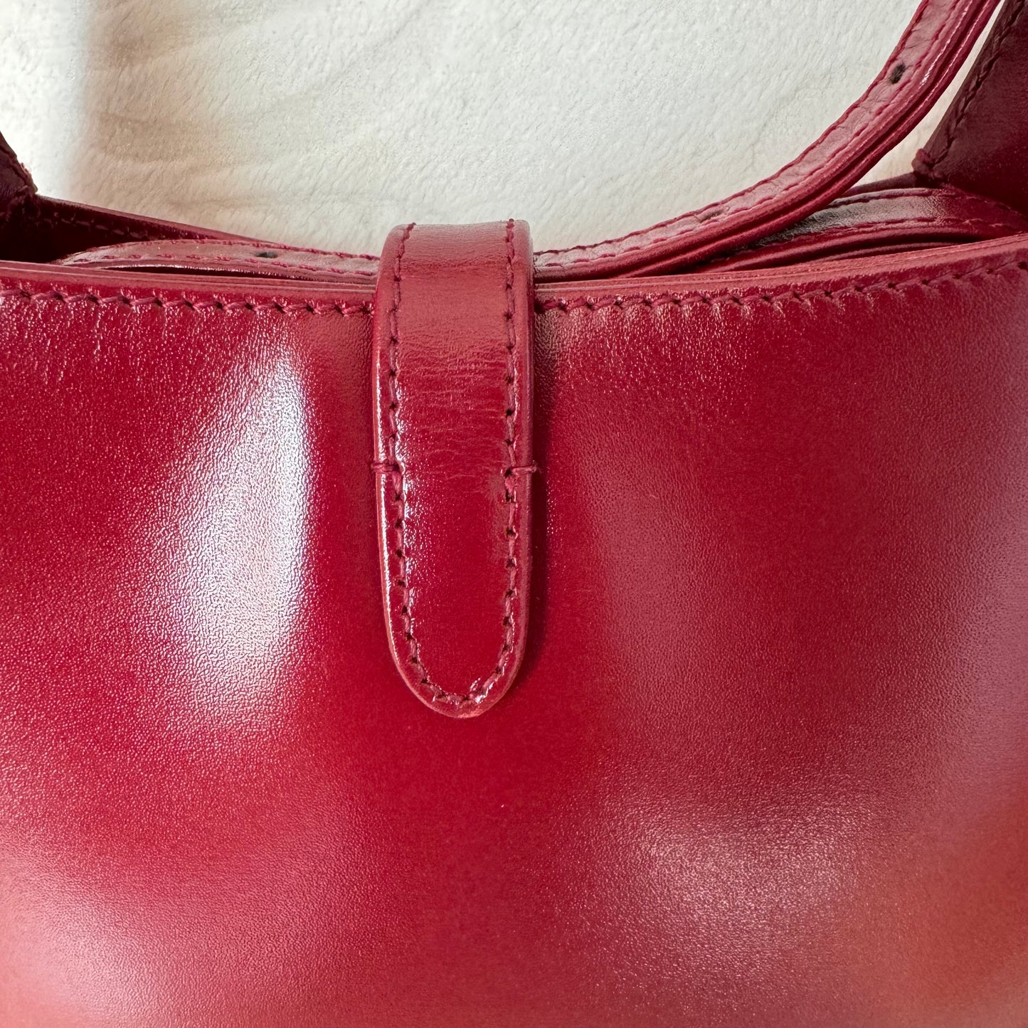 Gucci Jackie 1961 Mini Red Burgundy Leather Bag