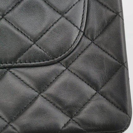 Sold Chanel Classic Flap Vintage Black Lambskin Leather with 24k Gold Hardware