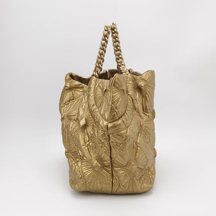 Chanel Paris Venice Ca D’Oro Large Gold Leather Tote with Engraving