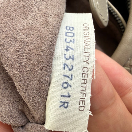 Bottega Veneta Veneta Hobo Grey Intreciatto Leather Bag Medium