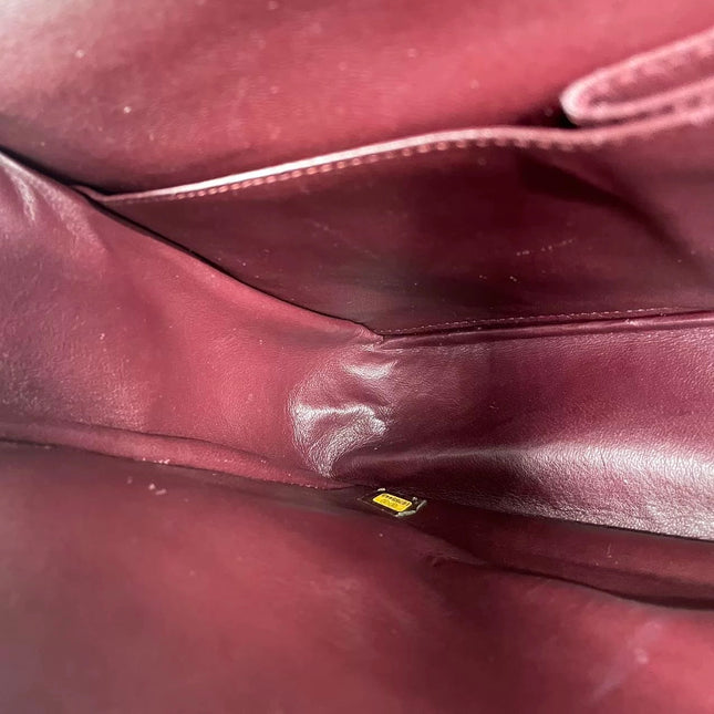 Chanel Classic Flap Maxi 2012 Black Caviar Leather Double Flap with Gold Hardware