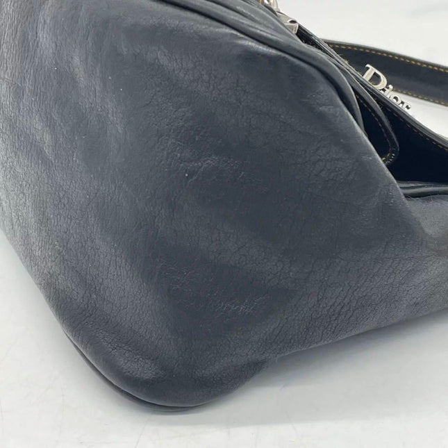 Dior Vintage Gaucho Mini Black Leather Crossbody Bag