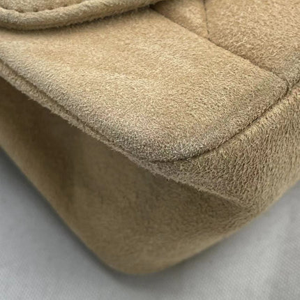 Chanel Diana Bag Medium Suede Beige with 24k Gold Plated Hardware