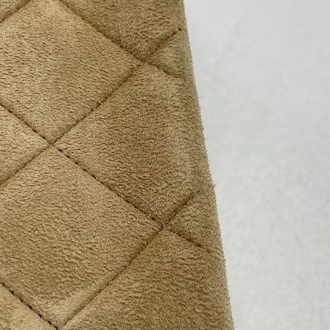 Chanel Diana Bag Medium Suede Beige with 24k Gold Plated Hardware