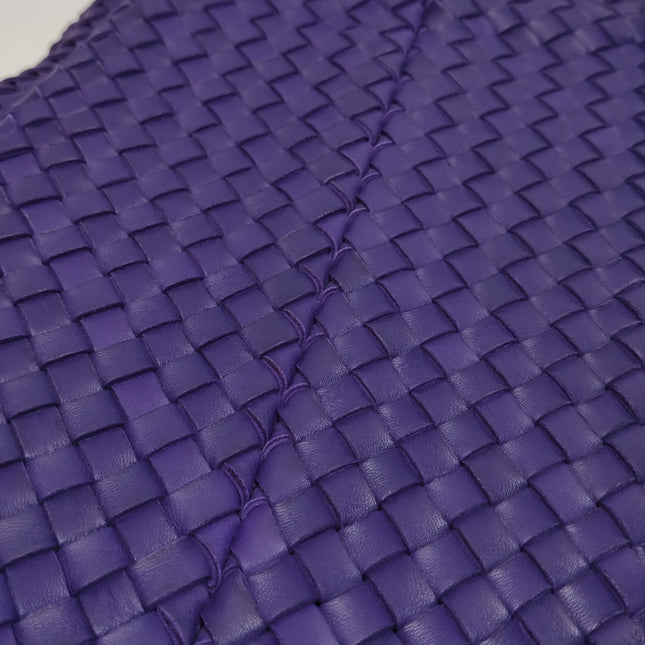 Bottega Veneta Cabat Large Intreccio Leather Tote Bag Purple with Pouch 40cm