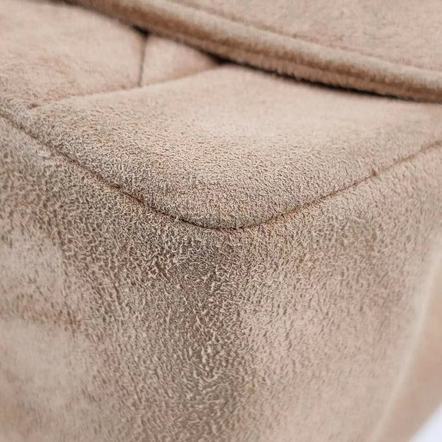 Chanel Diana Bag Medium Suede Beige with 24k Gold Plated Hardware
