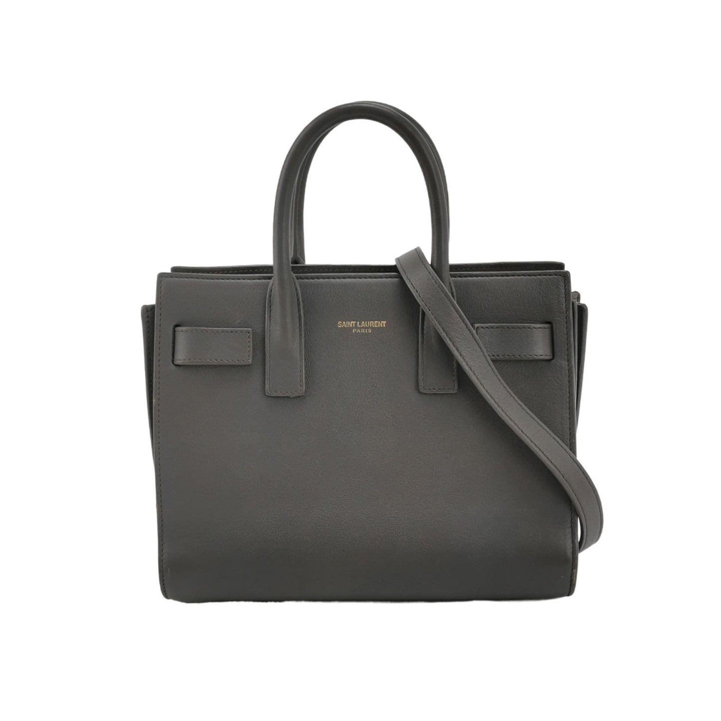 Saint Laurent Sac De Jour Nano Black Leather Handbag-Luxbags