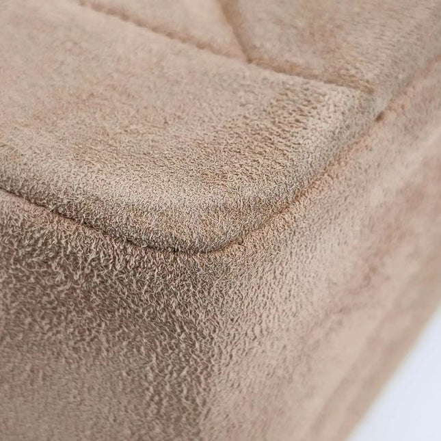 Chanel Diana Bag Medium Suede Beige with 24k Gold Plated Hardware