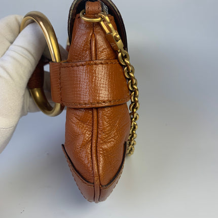 Sold Gucci Horsebit 1955 Chain Shoulder bag Large Camel Leather