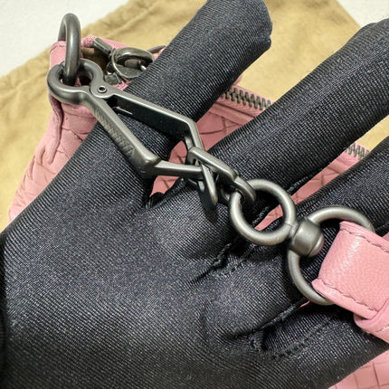 Sold Bottega Veneta Medium Convertible Tote Bag Hobo Cherry Pink Leather Two-way Carry 40cm