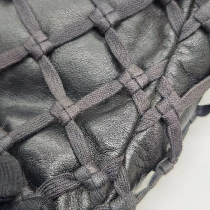 Chanel Lambskin Jumbo Canebiers Net Knots Flap Black, 2011