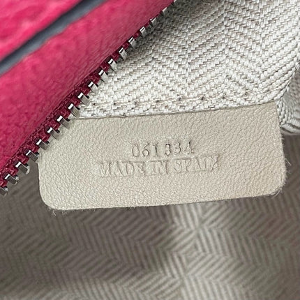 Loewe Puzzle bag small raspberry pink leather