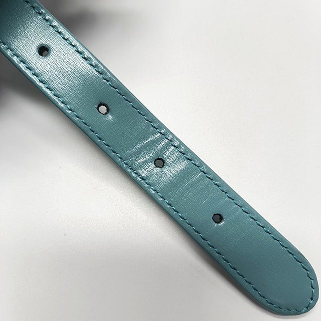 Gucci Jackie 1961 Small Blue Leather Bag with Adjustable Strap