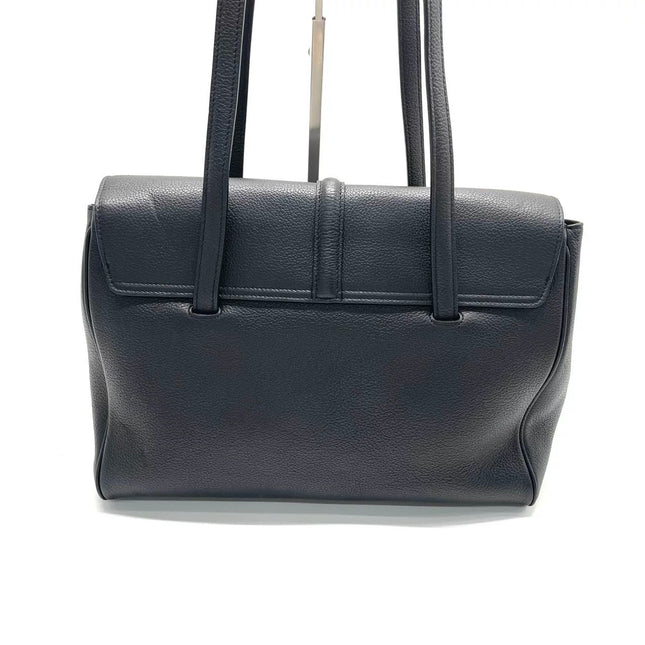 Celine Soft 16 Bag Medium Black Grained Calfskin Leather