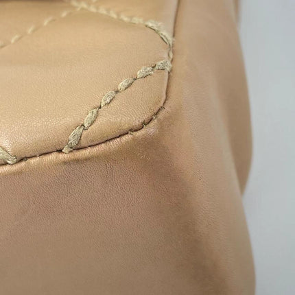 Sold Chanel Wild Stitch Flap Beige Leather with Stitching Detail