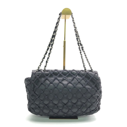 Chanel Lambskin Jumbo Canebiers Net Knots Flap Black, 2011