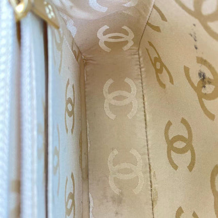 Sold Chanel Wild Stitch Flap Beige Leather with Stitching Detail